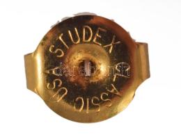 2 pár arany (Au) kislány fülbevaló pár, jelzett, 14K, bruttó 1,23g