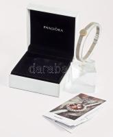 Pandora Reflection ezüst (Ag) karkötő, kövekkel kirakva, h: 19cm, bruttó 14 g, számlával, díszdobozban