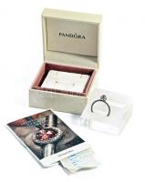 Pandora ezüst (Ag) gyűrű, hegyi kristály kővel, m:60, eredeti számlával, díszdobozban, bruttó 3,6g