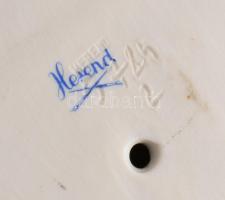 Herendi Vízbe ugró úszó figura. Jelzett, 2. oszt., fehérmázas, hibátlan, m: 27 cm