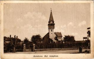 Kenderes, Református templom. Hangya kiadása (Rb)