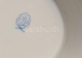 Herendi Viktória mintás virágtartó / váza, jelzett, minimális kopással, m: 17,5 cm