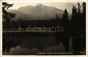 1940 Tátra, Magas-Tátra, Vysoké Tatry; Csorba-tó / Nové Strbské pleso / lake (EK)