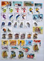 Sok ezer bélyeg tengerentúli országokból (sok Afrika és Ázsia) 17 db jó minőségű főleg 16, 24 és 32 ...