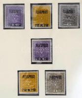 Ausztria gyűjtemények, gyűjteményrészek 6 db jó A/4 + 1 közepes berakóban + 2 SAFE falcmentes + 1 ki...