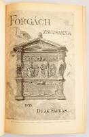 Magyar Történeti Életrajzok, II. évf. 1-3. köt., egybekötve: Deák Farkas: Forgách Zsuzsánna 1582-1632. Magyar Történeti Életrajzok. Bp., 1885, Mehner Vilmos. 108p, 6t, Fraknói Vilmos: Pázmány Péter. 1570-1637. Magyar Történeti Életrajzok. Szerk.: Szilágyi Sándor. (II. évf. 2. köt.) Bp., [1886.], Méhner Vilmos, (Franklin-ny.), 1(címkép, Dörre Tivadar (1858-1932): Pázmány Péter rézmetszetű portréja) t. + 4+344 p.+13 (képtáblák) t.+10 (mellékletek) t. Oldalszámozáson belül gazdag fekete-fehér szövegközti és egészoldalas képekkel, hasonmásokkal illusztrált.; Szabó Károly: Kun László. 1272-1290. Magyar Történeti Életrajzok. Szerk.: Szilágyi Sándor. (II. évf. 3. köt.) Bp., 1886, Méhner Vilmos, (Franklin-ny.), 4+192 p.+3 (fekete-fehér képtáblák) t.+2 (mellékletek) t. Oldalszámozáson belül gazdag fekete-fehér szövegközti és egészoldalas képekkel, hasonmásokkal illusztrált.; Kiadói aranyozott gerincű félbőr-kötésben,