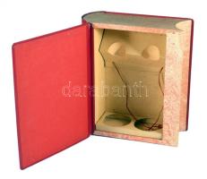 Tokaj feliratos díszkönyv tároló, 26x23 cm