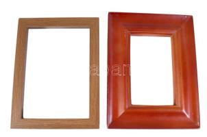 2 darab fa képkeret, 22x17 cm alatt