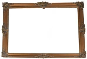 Blondel képkeret, kopással, 58x47 cm