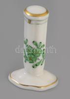 Herendi Apponyi zöld csikkelnyomó és tálka d: 10 cm