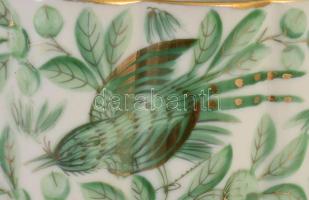 Herendi Zova mintás cigarettatartó. Kézzel festett, jelzett, hibátlan, 8,5x6 cm