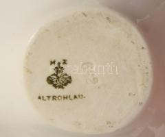 Altrohlau antik sóborskínáló, jelzett, kis kopással, 15x8 cm