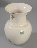Herendi virágcsokor mintás váza, jelzett, hibátlan, m: 15 cm
