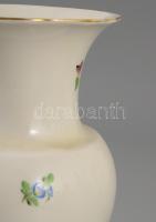 Herendi virágcsokor mintás váza, jelzett, hibátlan, m: 15 cm