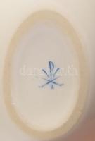 Herendi virágcsokor mintás tojás alakú bonbonier, jelzet, hibátlan, 11x7,5 cm