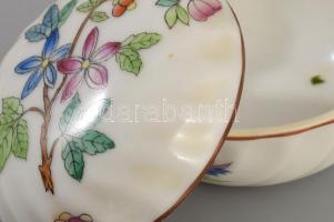 Herendi Viktória mintás bonbonier, jelzett, hibátlan, d: 6,5 cm