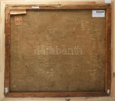 Muhoray Mihály (1898-1969): Pottyond (Erdélyi falurészlet), 1942. Olaj, vászon, jelezve balra lent. ...