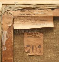 Muhoray Mihály (1898-1969): Pottyond (Erdélyi falurészlet), 1942. Olaj, vászon, jelezve balra lent. ...