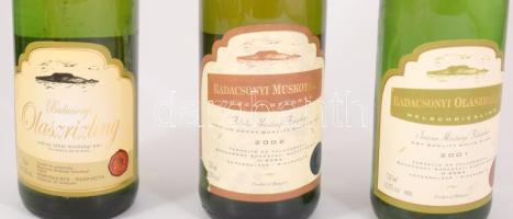2001-2004 Badacsonyi Muskotály és Olaszrizling, 0,75l, bontatlan