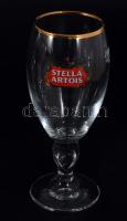 "Stella Artois" üveg söröspohárkészlet, eredeti dobozában, 6 db, 0,25 l, m: 18 cm