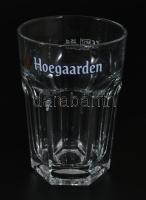 'Hoegaarden' üveg söröskorsó készlet, eredeti dobozában, 6 db, 0,25 l, m: 13 cm