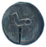 Kelták Kr. e. II. század k. Tetradrachma Ag (11,86g) T:F bevágással, tisztított
Celts ~2nd century ...