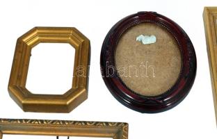 6 darab fa képkeret, h: 22 cm alatt