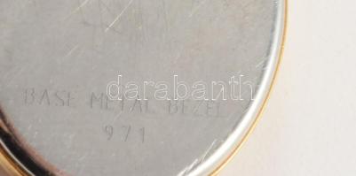 Berney női kvarc óra. Jelzett, kerámia betétes fém szíjjal 16x20 mm