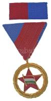 1950. "Magyar Népköztársasági Sportérdemérem arany fokozata" műgyantás aranyozott bronz ki...