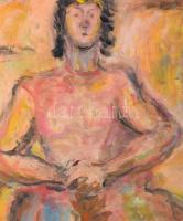 TM jelzéssel: Ülő női alak. Olaj, vászon. Zsellér Jenő, a Tóth Menyhért-i szerzői jogok örököse igaz...