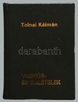 1986 Tolnai Kálmán: Vadhús és halételek - Vadászok szakácskönyve minikönyv, kiadói egészműbőr kötésben Számozott