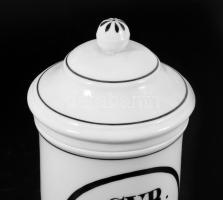 Antik patikai tégely, Syr. Kermes: felirattal, hibátlan, m: 19,5 cm