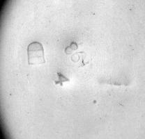 Antik patikai tégely, Syr. Kermes: felirattal, hibátlan, m: 19,5 cm