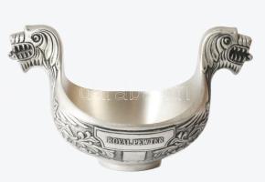 Norvég ón ékszeres edény, jelzett, 14x8 cm