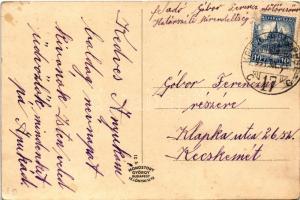 1931 Kelebia, nagyközség látképe, vasúti sínek + "KELEBIA - BUDAPEST 17 C" vasúti mozgópos...