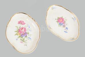 Hollóházi Hajnalka mintás 5 részes asztali szett, jelzett, minimális kopással, m: 21 cm alatt