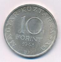 1948. 10Ft Ag "Széchenyi" kapszulában T:XF kis ph. Adamo EM2