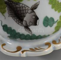 Herendi Poisson mintás kis tárolóedény, jelzett, minimális kopással, m: 7 cm
