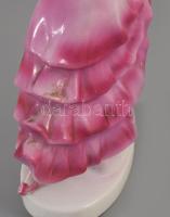 Art deco német Flapper táncosnő figura, jelzés nélkül, hibátlan, m: 18,5 cm