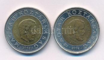 2002. 100Ft "Kossuth" (2xklf) kötőjeles és kötőjel nélküli változat T:XF kis karc Adamo FOEM1