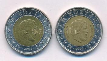 2002. 100Ft "Kossuth" (2xklf) kötőjeles és kötőjel nélküli változat T:XF-VF Adamo FOEM1