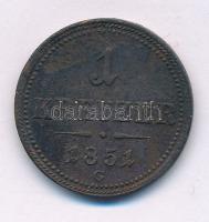 1851G 1kr Cu "Nagybánya" T:XF patina Adamo M4