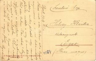 1914 Budapest II. Lövőház utcai részlet télen. Merkl féle dohánytőzsdében kapható (EK)