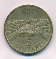 Ausztrália 1988. 5$ Al-bronz "II. Erzsébet / Parlament" tanúsítvánnyal T:AU,XF patina
Aus...