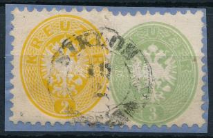 1864 2kr + 3kr "SIKLÓS"