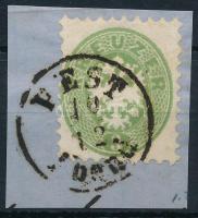 1864 3kr "fehér sas", "PEST / Abend"