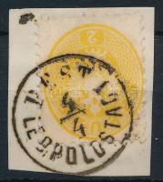 1864 2kr sötétsárga "PEST / LEOPOLDSTADT"