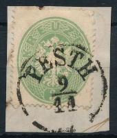 1863 3kr "színes" sas, "PESTH"