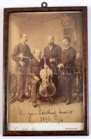 1892 Kassa a Bürger Zsigmond (Sigmund Bürger; (1856-1908 .) osztrák-magyar gordonkaművész, zeneszerz...