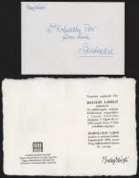 Balogh László. (Katalógus.) A művész, Balogh László (1930-2023) festő, grafikus által aláírt példány...